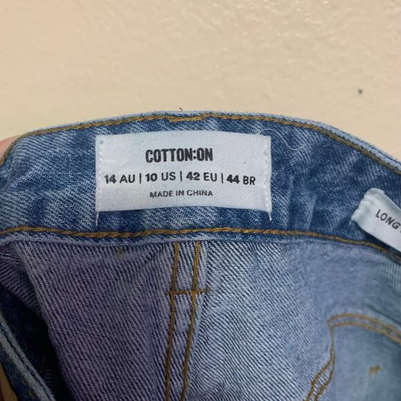 Cotton:On Long Straight Leg Jeans Womens Size 10 - Picture 6 of 9